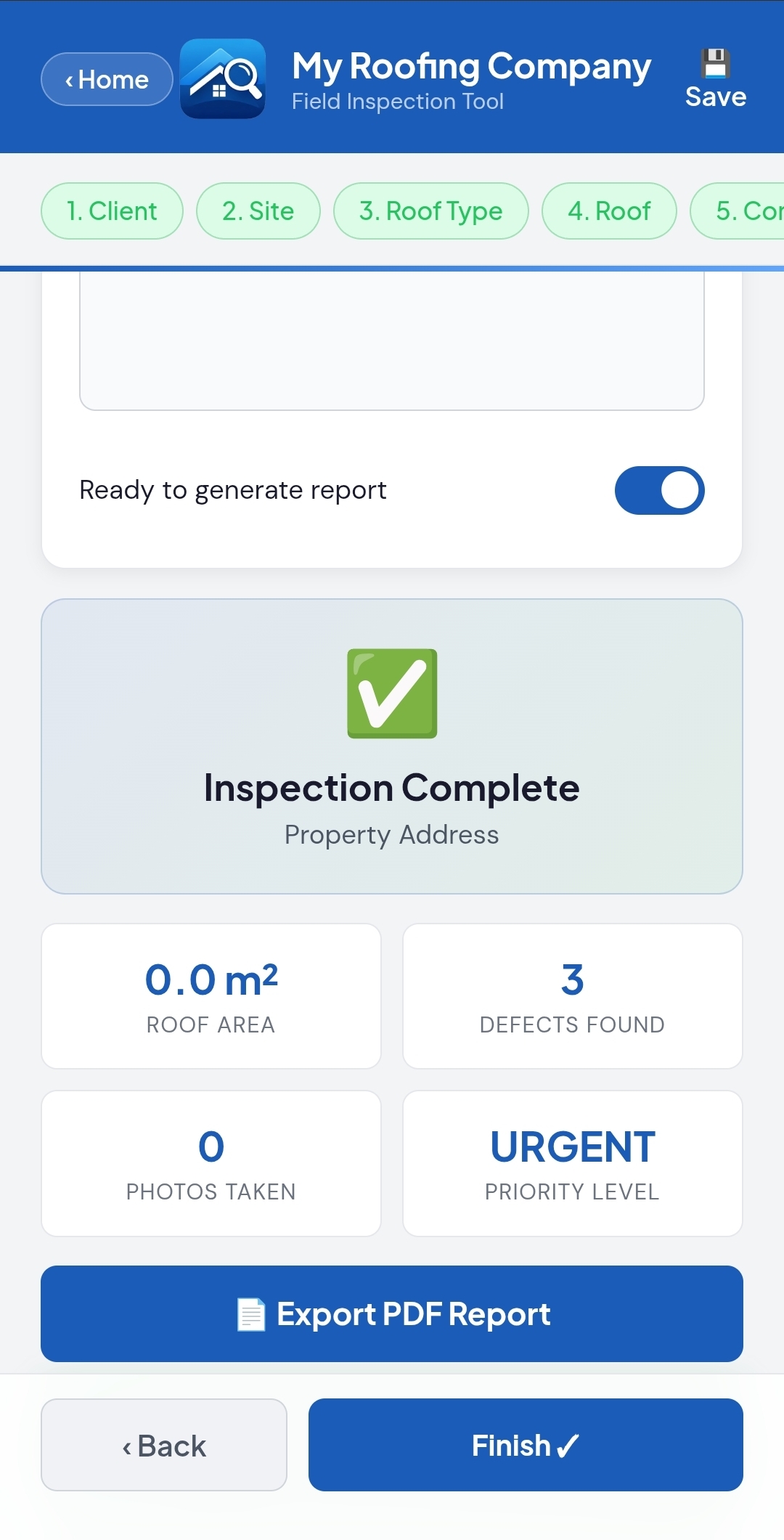 Inspection complete